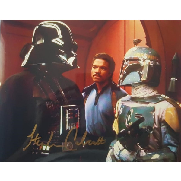  Autografo STEPHEN CALCUTT Star Wars Dath Vader 4 Foto 20x25
