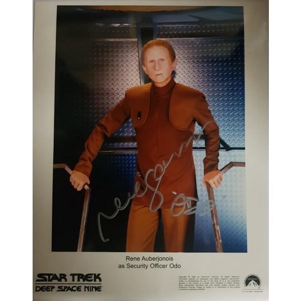 Autografo René Auberjonois 9 Star Trek DS9 Foto 20x25