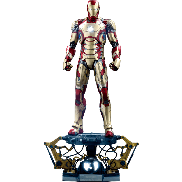MARVEL Iron Man Mark XLII MK 42 Figure Hot Toys Sideshow 1/4 DELUXE Ver. QS008