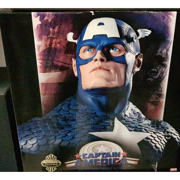 Sideshow Captain America 1/2 Legendary Scale Bust Exclusive #307/400 RARE!
