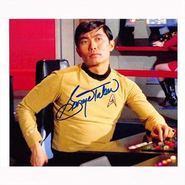 Autografo George Takei - Star Trek Foto 20x25