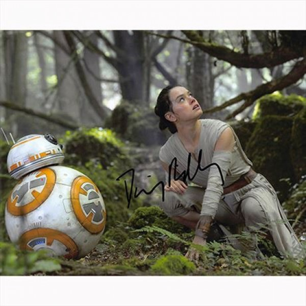 Autografo Star Wars Daisy Ridley 3 -Foto 20x25