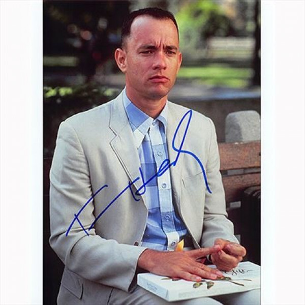Autografo Tom Hanks - Forrest Gump Foto 20x25