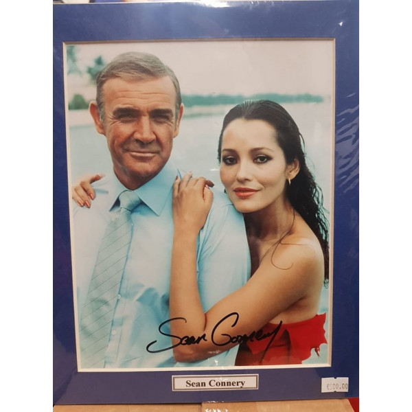 Autografo Sean Connery - James Bond Mai dire Mai  20x25