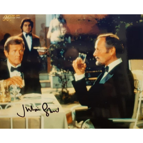 Autografo Julian Glover 007 James Bond Foto 20x30