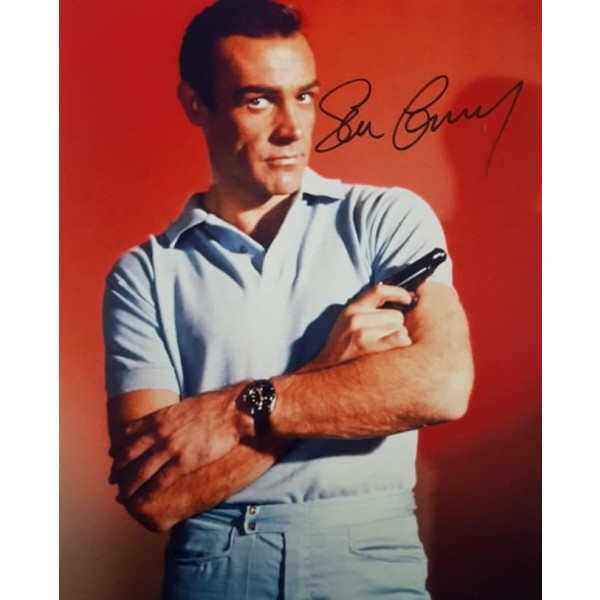 Autografo Sean Connery - 007 James Bond 20x25