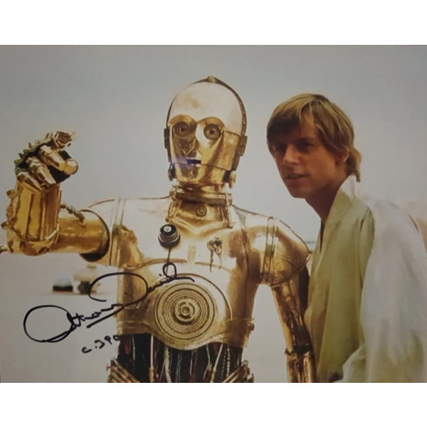 Autografo Star Wars Anthony Daniels 4 -Foto 20x25