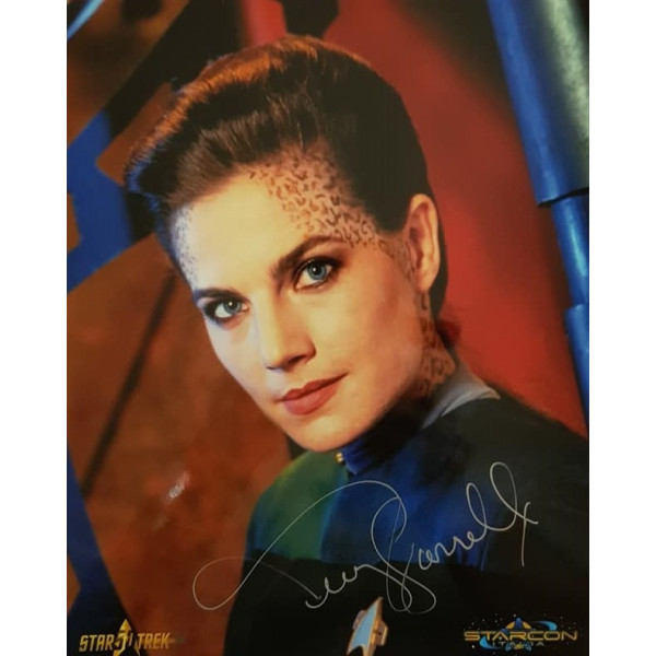 Autografo Terry Farrell Star Trek DS9 Foto 20x25