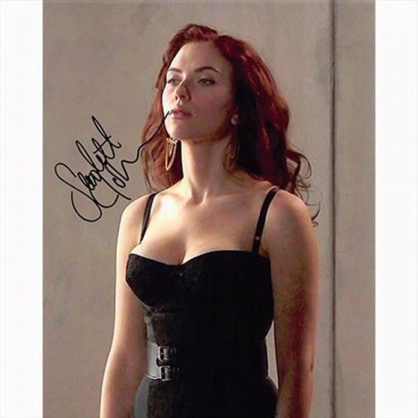 Autografo Scarlett Johansson - Black Widow Foto 20x25