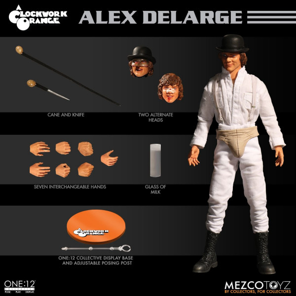 Mezco ALEX A Clockwork Orange ONE:12 Cloth 1/12