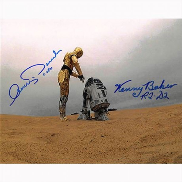 Autografo Star Wars Anthony Daniels & Kenny Baker -  Foto 20x25