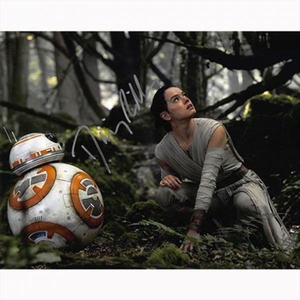 Autografo  Daisy Ridley - Star Wars Foto 20x25
