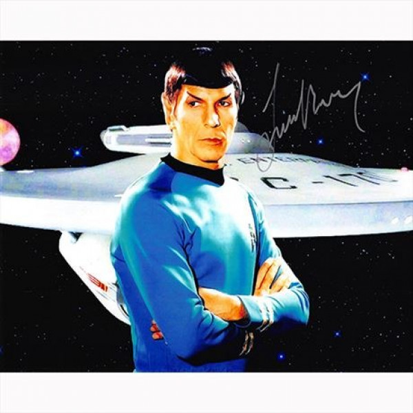 Autografo Leonard Nimoy 3- Star Trek Foto 20x25