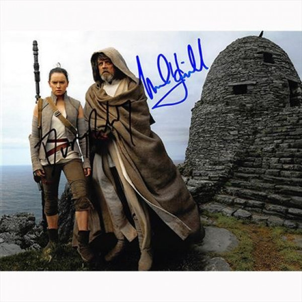 Autografo Star Wars Mark Hamill & Daisy Ridley - Foto 20x25