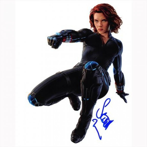 Autografo Scarlett Johansson - Avengers Age of Ultron Foto 20x25