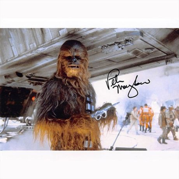 Autografo Peter Mayhew Star Wars 3 Foto 20x25