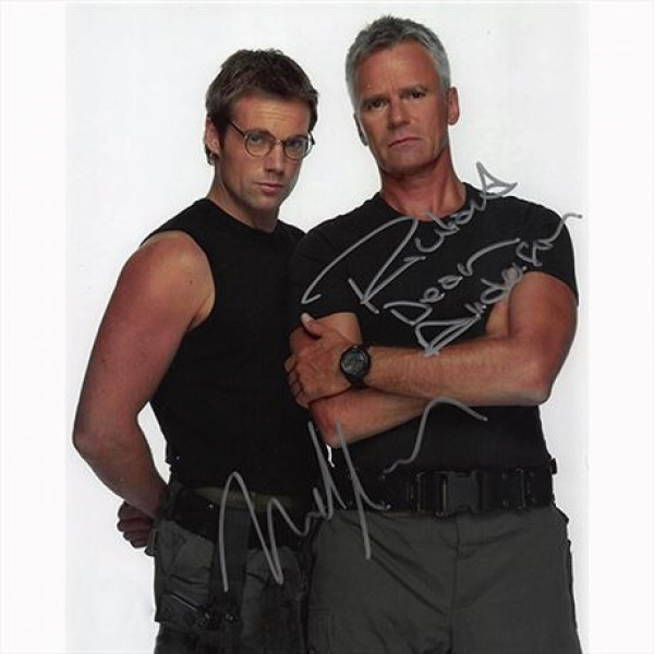 Autografo Richard Dean Anderson e Michael Shanks - Stargate SG-1 Foto 20x25