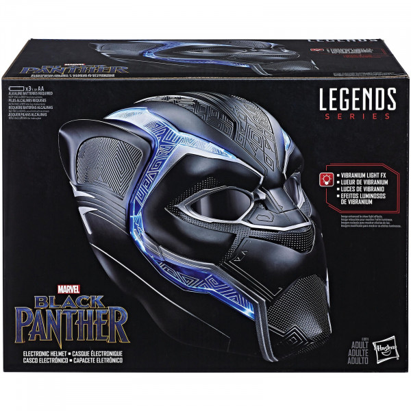 Casco elettronico indossabile 1:1 di Black Panther serie Marvel Legends, Hasbro