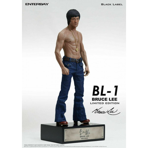 BRUCE LEE BLACK LABEL BL-1 1/6 SCALE STATUE #4151/5000 LIMITED EDITION ENTERBAY.