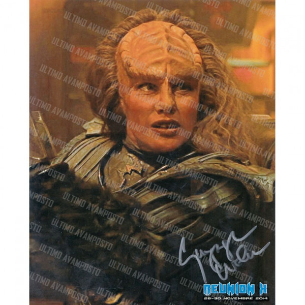 Autografo Gwynyth Walsh Star Trek 3 Foto 20x25