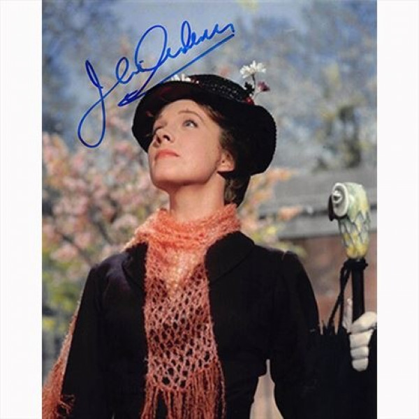 Autografo Julie Andrews - Mary Poppins Foto 20x25