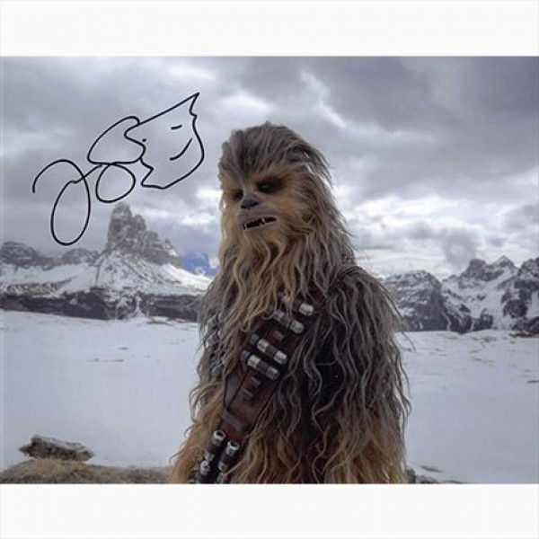 Autografo Joonas Suotamo - Star Wars Solo Cewbacca Foto 20x25