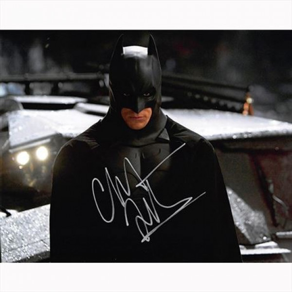 Autografo Christian Bale -3  Batman Begins Foto 20x25
