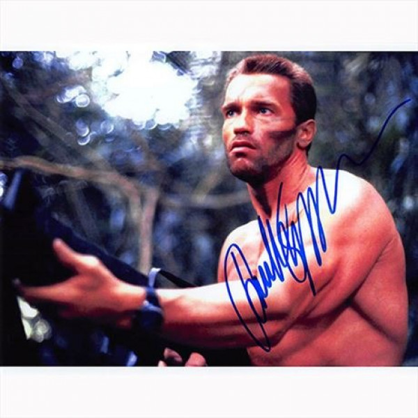Autografo Arnold Schwarzenegger - Predator Foto 20x25