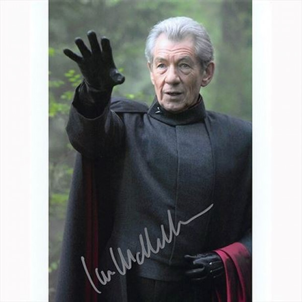 Autografo Ian McKellen - X-Men Foto 20x25