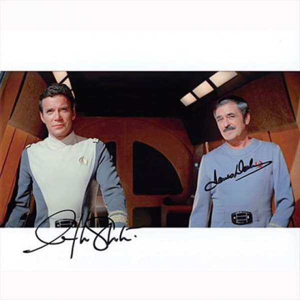 Autografo William Shatner & James Doohan - Star Trek Foto 20x25