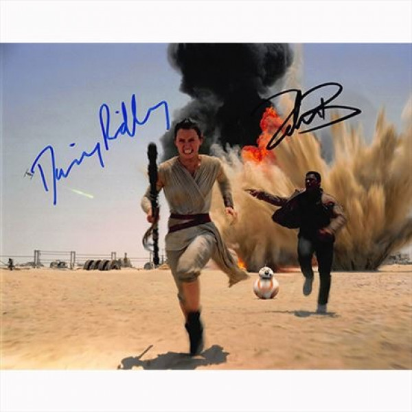 Autografo Star Wars Daisy Ridley & John Boyega -  Foto 20x25