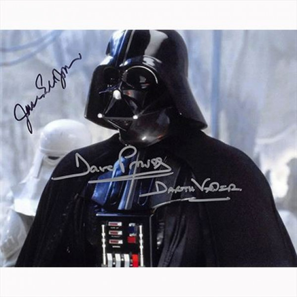 Autografo James Earl Jones & David Prowse - Star Wars Foto 20x25