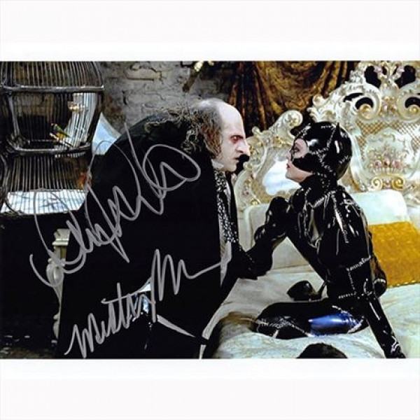 Autografo Danny DeVito & Michelle Pfeiffer - Batman Returns Foto 20x25