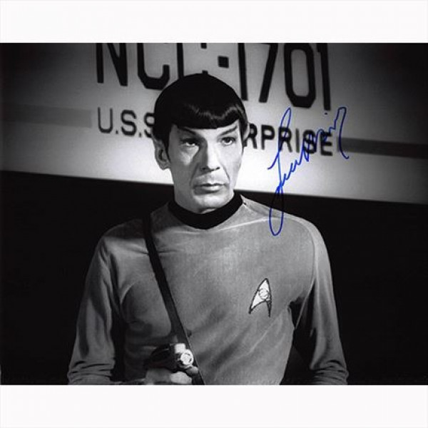 Autografo Leonard Nimoy - Star Trek Foto 20x25