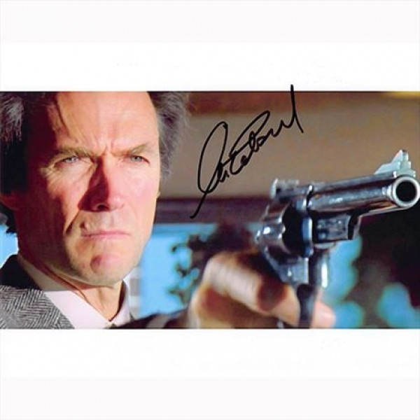 Autografo Clint Eastwood - Dirty Harry Foto 20x25