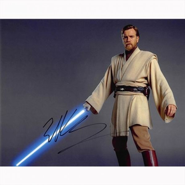 Autografo Ewan McGregor - Star Wars Foto 20x25