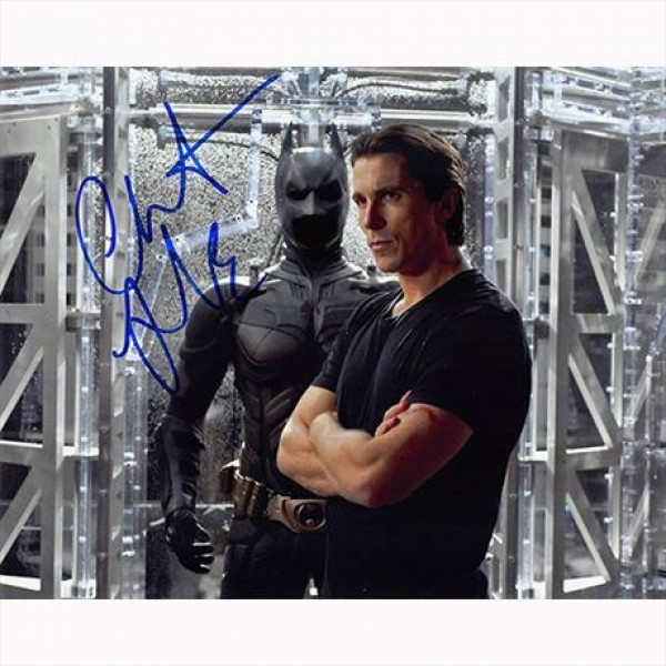 Autografo Christian Bale 8 - Batman il cavaliere oscuro Foto 20x25