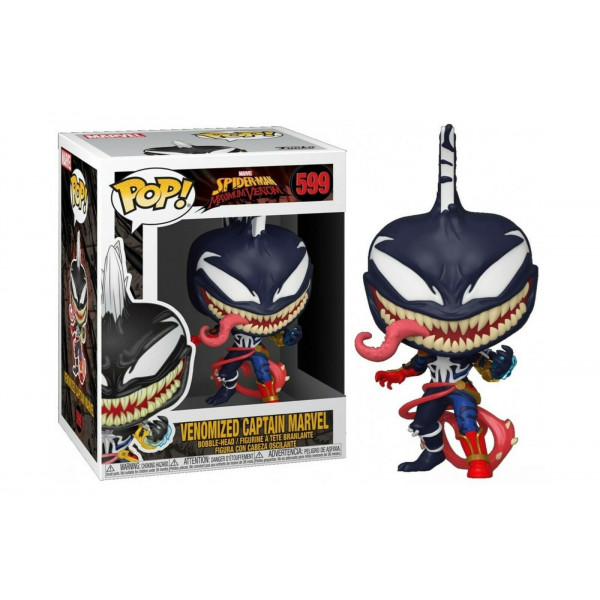 FUNKO POP! Spiderman Maximum Venom: Venomized Captain Marvel #599