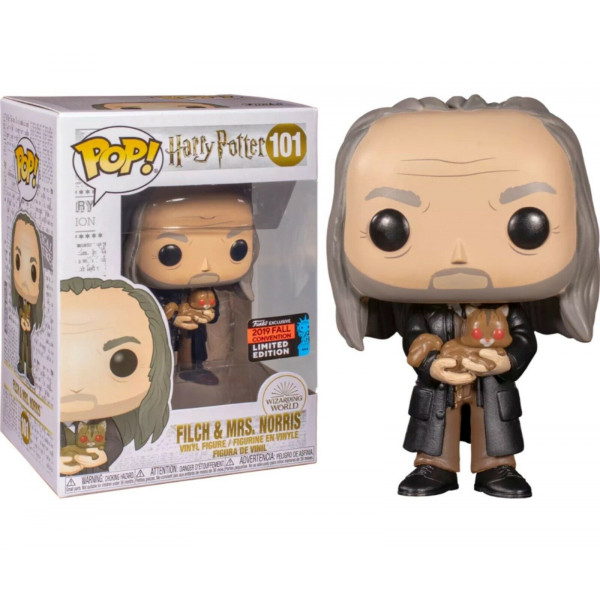 Funko Pop! Harry Potter: FILCH & MRS. NORRIS #101 2019 FALL CONVENTION