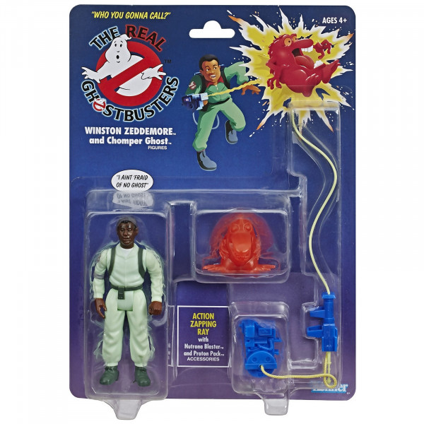 Action Figure Ghost Retro Ghostbusters Kenner Classics Winston Zeddemore and Chomper - Hasbro