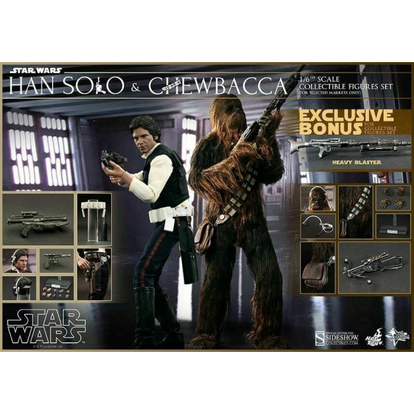 HOT TOYS MMS 263 STAR WARS IV - HANS SOLO E CHEWBACCA