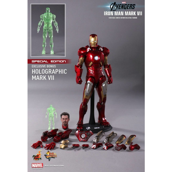 Hot Toys MMS 185 Iron Man 2 Mark VII vii 7 Tony Stark (Special Edition) NEW