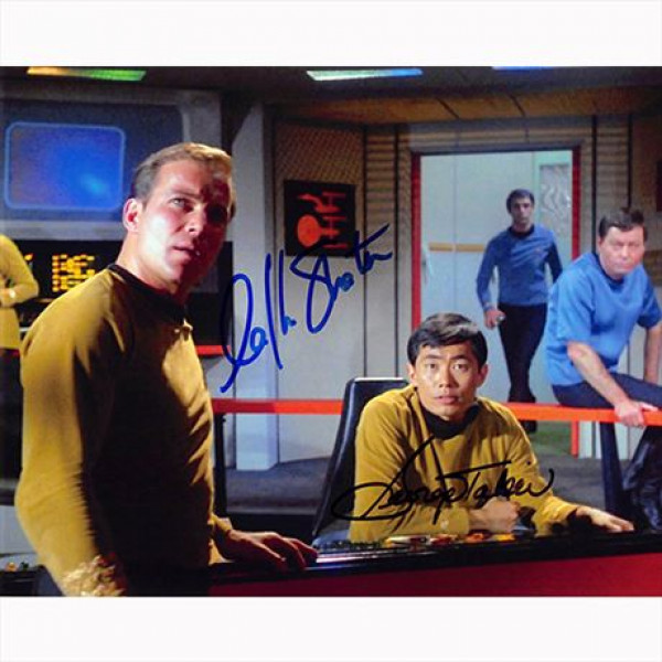 Autografo William Shatner & George Takei 2- Star Trek