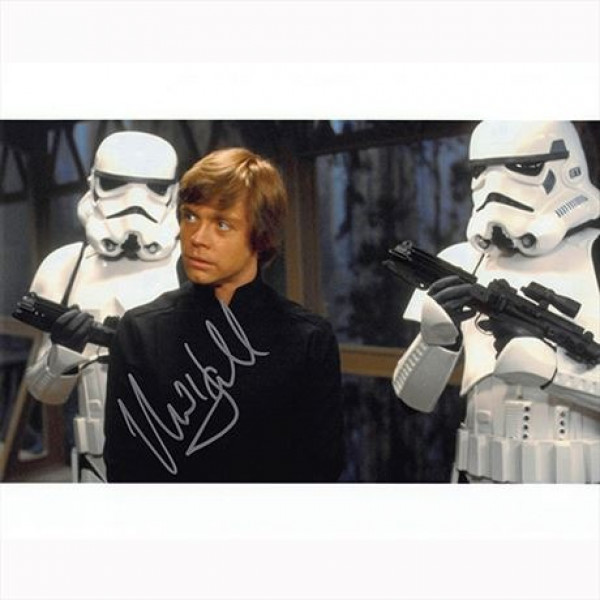 Autografo Mark Hamill - Star Wars 4 Foto 20x25