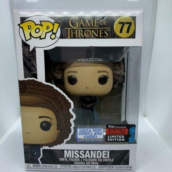 FUNKO POP!  GAME OF THRONES 77 MISSANDEI 2019 FALL CONVENTION LUCCA COMICS LIM. ED