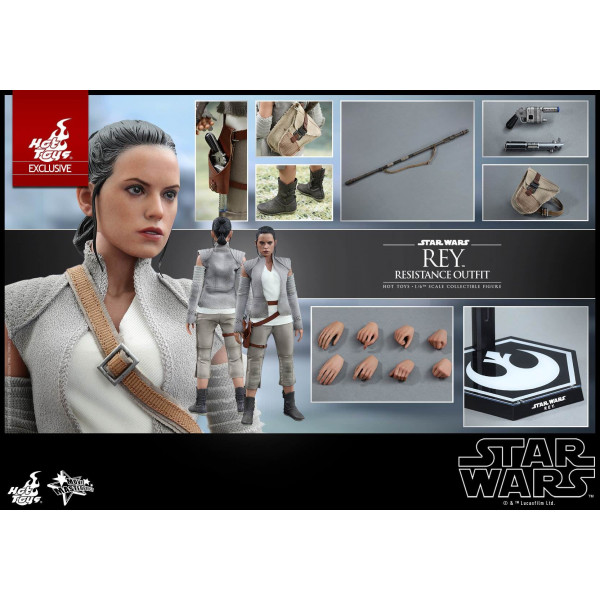 Hot Toys MMS 377 Star Wars : TFA – Rey (Resistance Outfit)