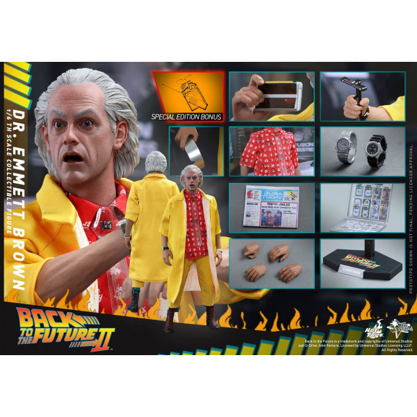 Hot Toys MMS380 Back To The Future Part 2 II Dr. Doc Emmett Brown *Special Edition