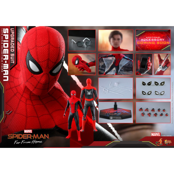 HOT TOYS MMS 542 Spider-Man: Far From Home Movie Masterpiece Action Figure 1/6 Spider-Man (Upgraded Suit) 29 cm