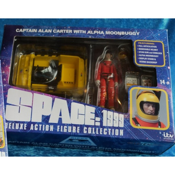  SPACE: 1999 DELUXE ACTION FIGURE CAPTAIN ALAN CARTER IN SPACESUIT WITH MOON BUGGY COLLECTOR SET