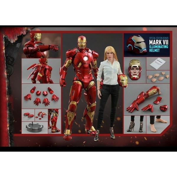 Hot Toys 1/6 Iron Man 3 Mark IX (9) & Pepper Potts Special Edition MMS311